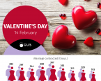 Infographic - Valentine’s Day (14 February) Foto